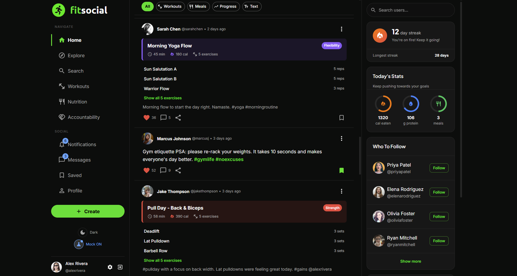 FitSocial screenshot